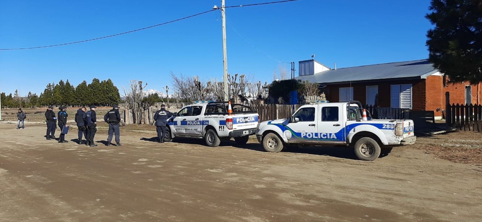 Río Pico: huyeron de un control policial luego de robar y faenar un animal (Policía del Chubut)