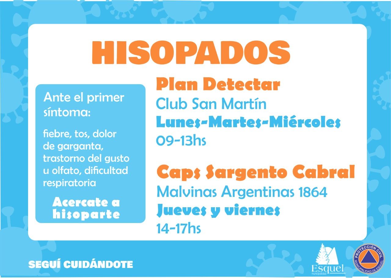 El CAPS del Barrio Sargento Cabral realiza hisopados jueves y viernes