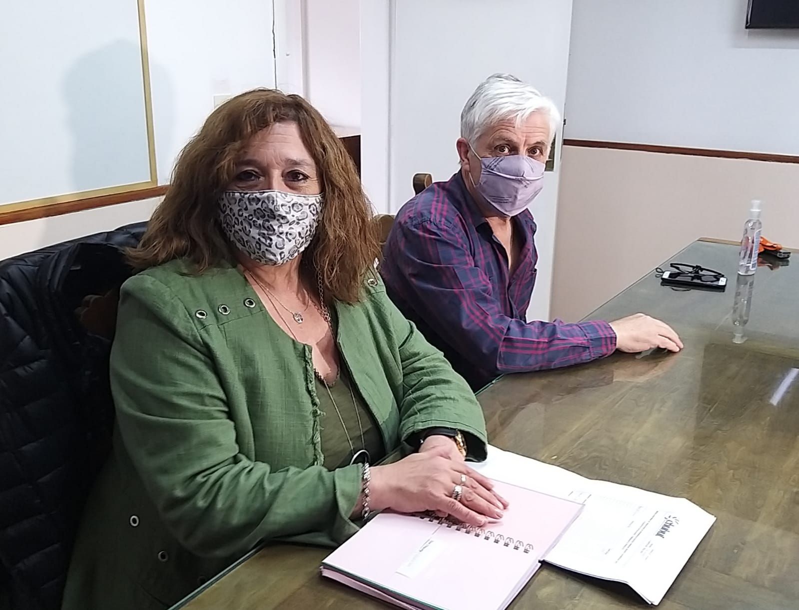Herman Torres y Fabiana Vázquez realizaron gestiones en Rawson (EQS Notas)
