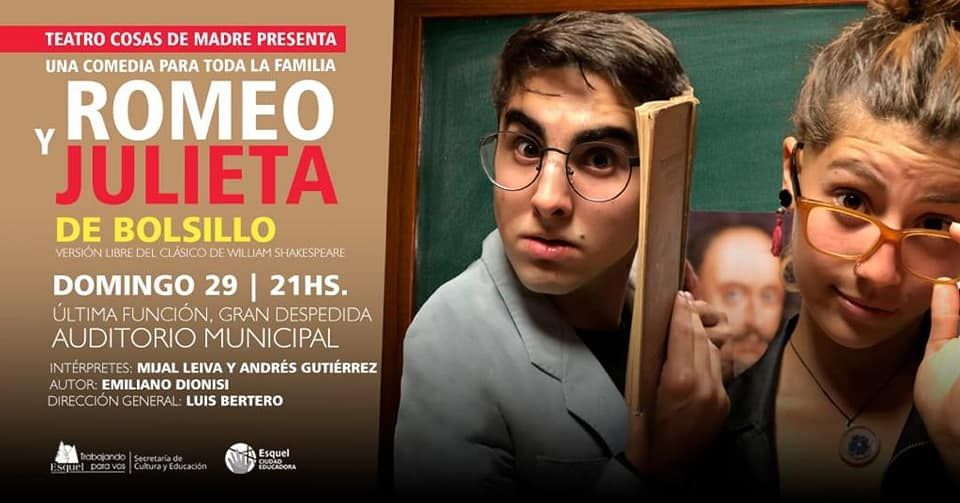 Con las últimas dos funciones, Luis Bertero se despide del teatro en Esquel