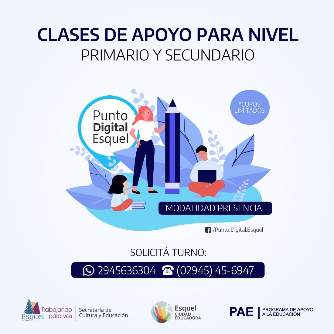Clases de apoyo gratuitas en el Punto Digital Esquel, ¿Cómo inscribirse?