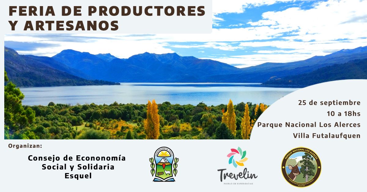 Este sábado hay feria en el Parque Nacional Los Alerces