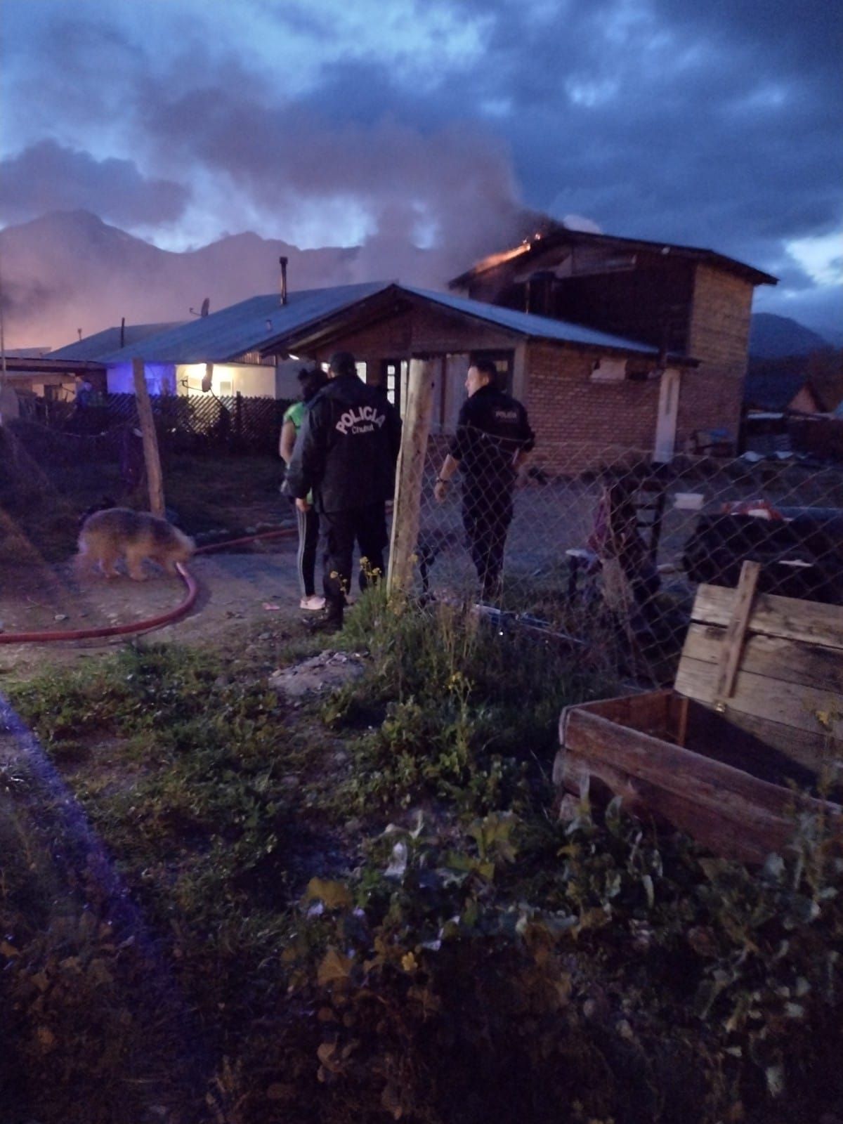 Alerta por un incendio en la vivienda de una empleada policial