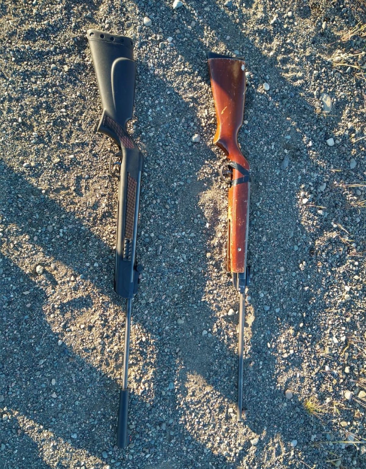 Demoraron a dos menores que portaban rifles de aire compromido