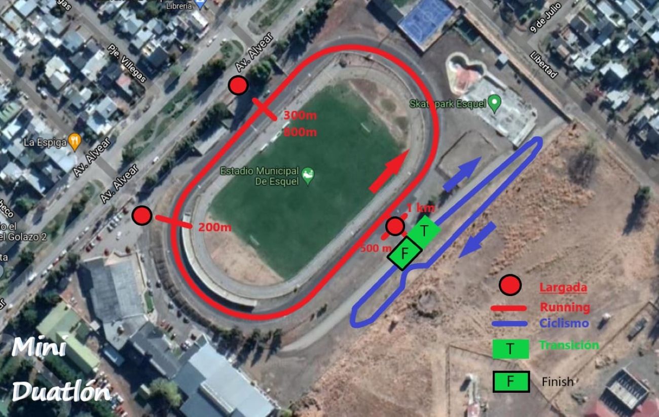 Este sábado se corre el 1º Mini Duatlón para niños y jóvenes (Municipalidad de Esquel)