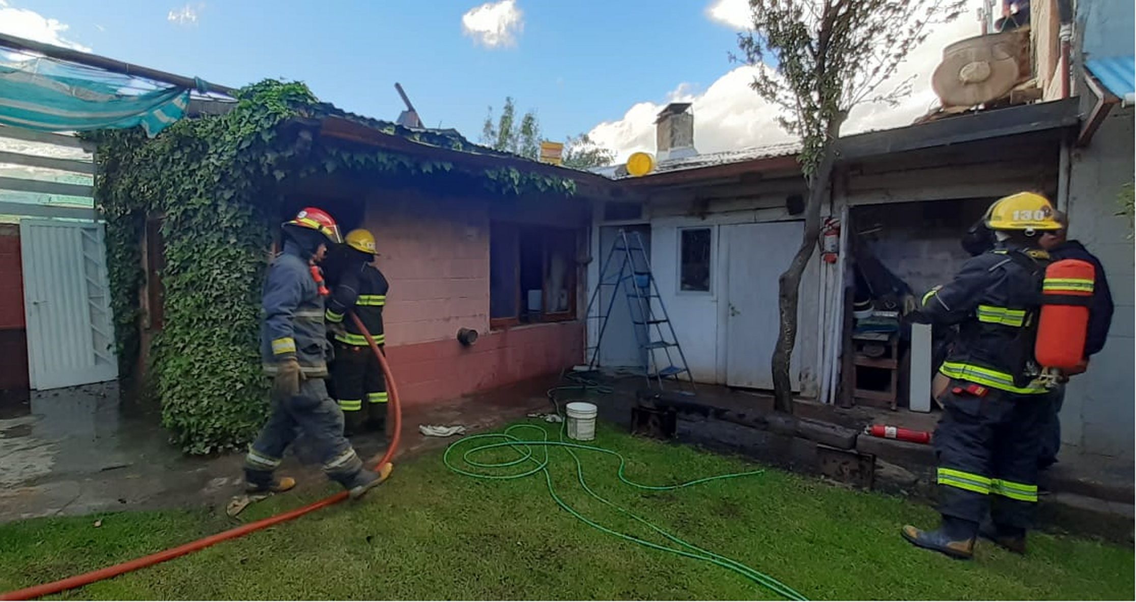 Cayó la ropa arriba del calefactor y casi se incendia el quincho