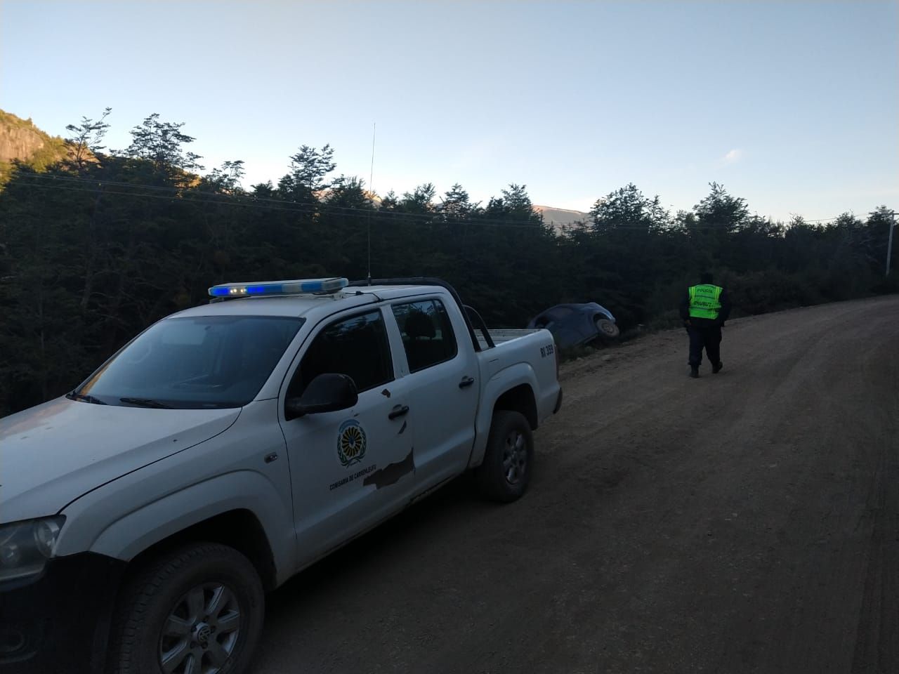 Despiste cerca de Carrenleufú: El conductor se habría quedado dormido