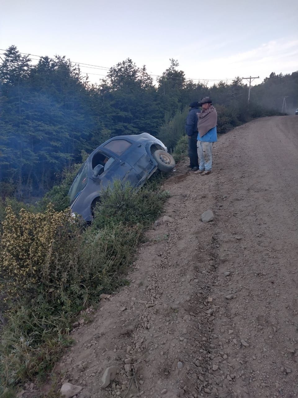 Despiste cerca de Carrenleufú: El conductor se habría quedado dormido