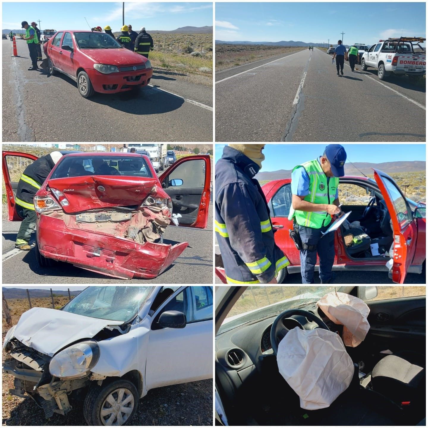 Un conductor sufrió una fractura por un accidente en la ruta 40