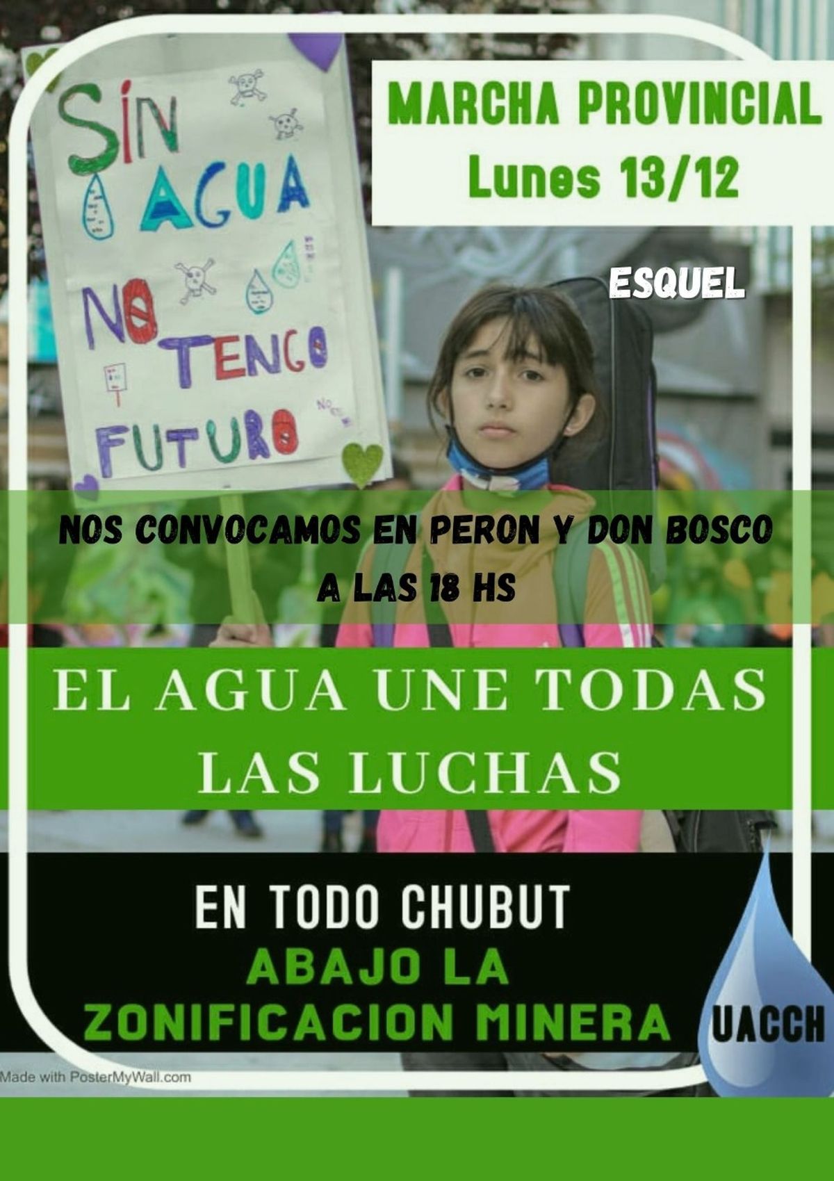 Convocan a una "Marcha por el agua" y contra la zonificación