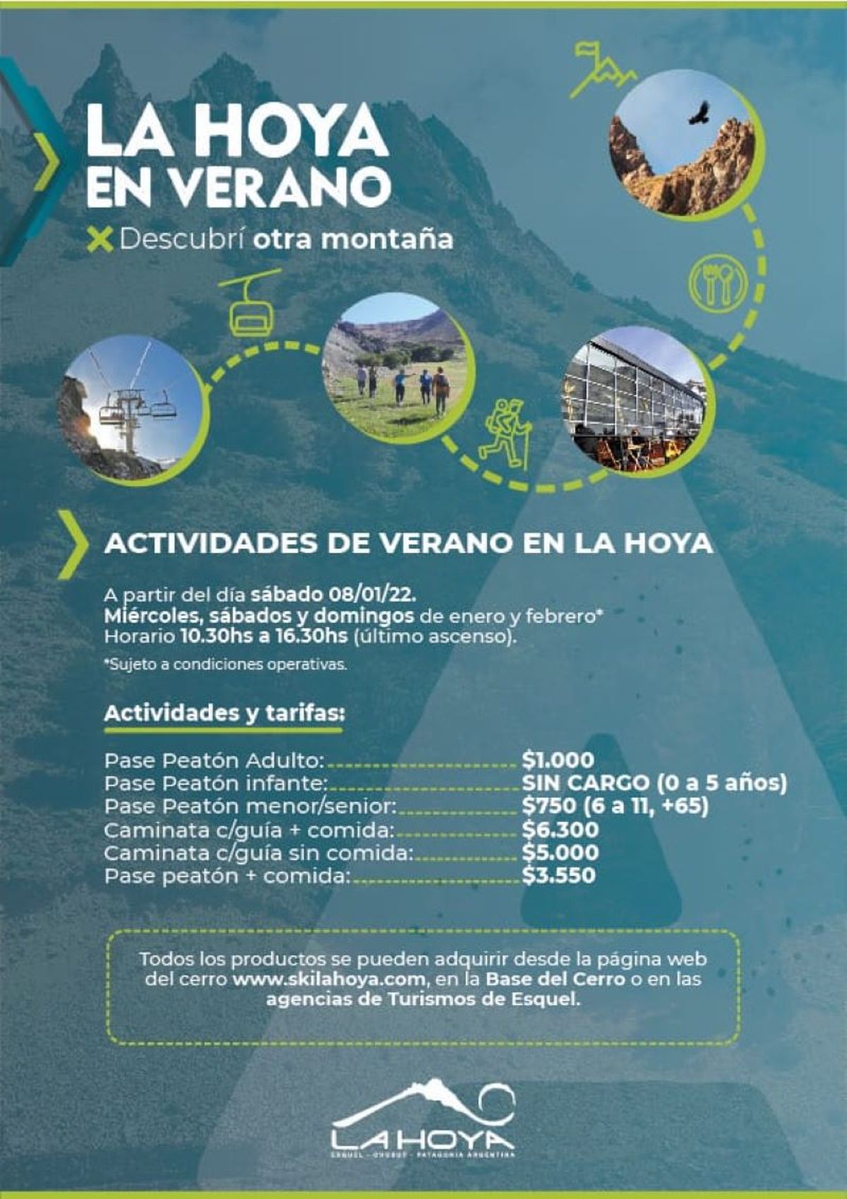La Hoya en verano: mirá las actividades y tarifas para enero y febrero