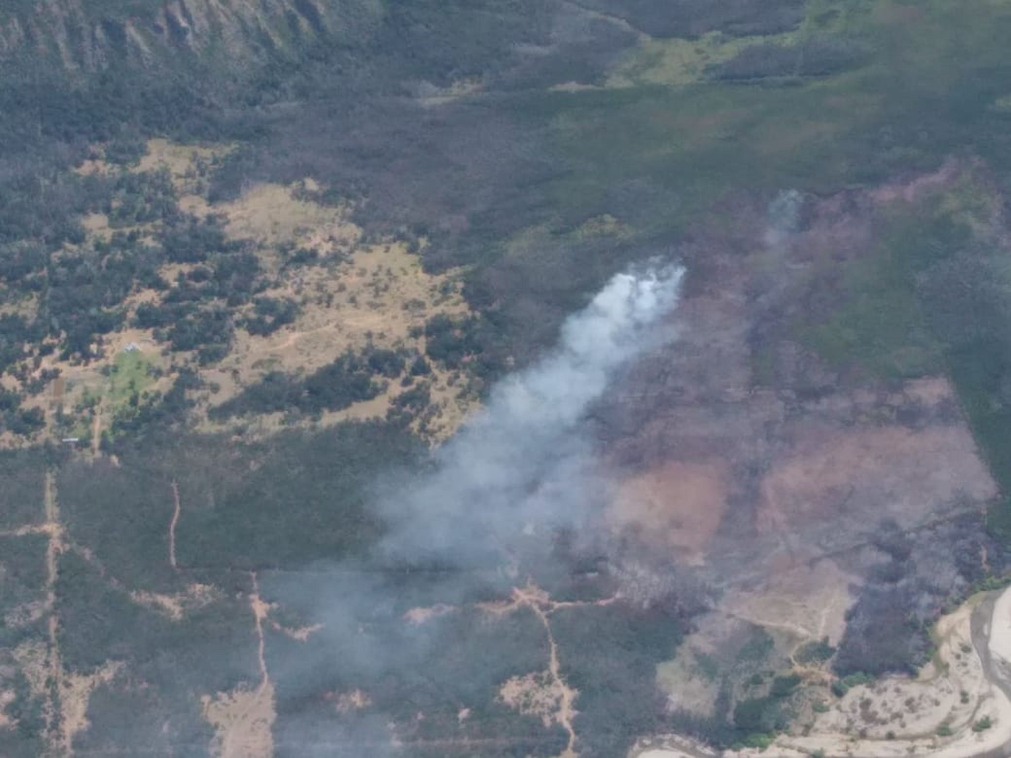Brigadistas lograron contener el incendio en Río Pico