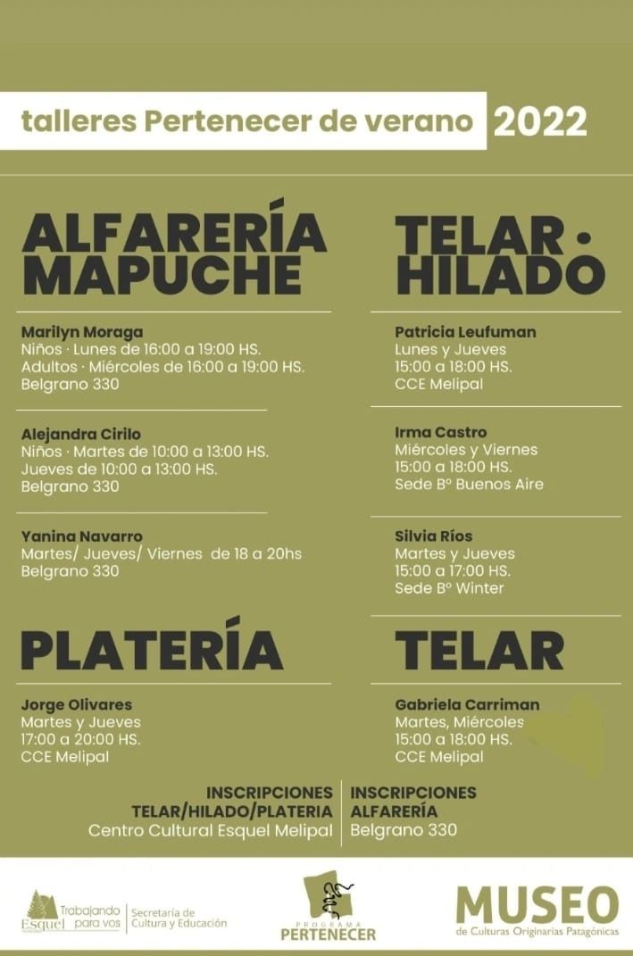 Inscriben para los Talleres de Verano "Pertenecer"