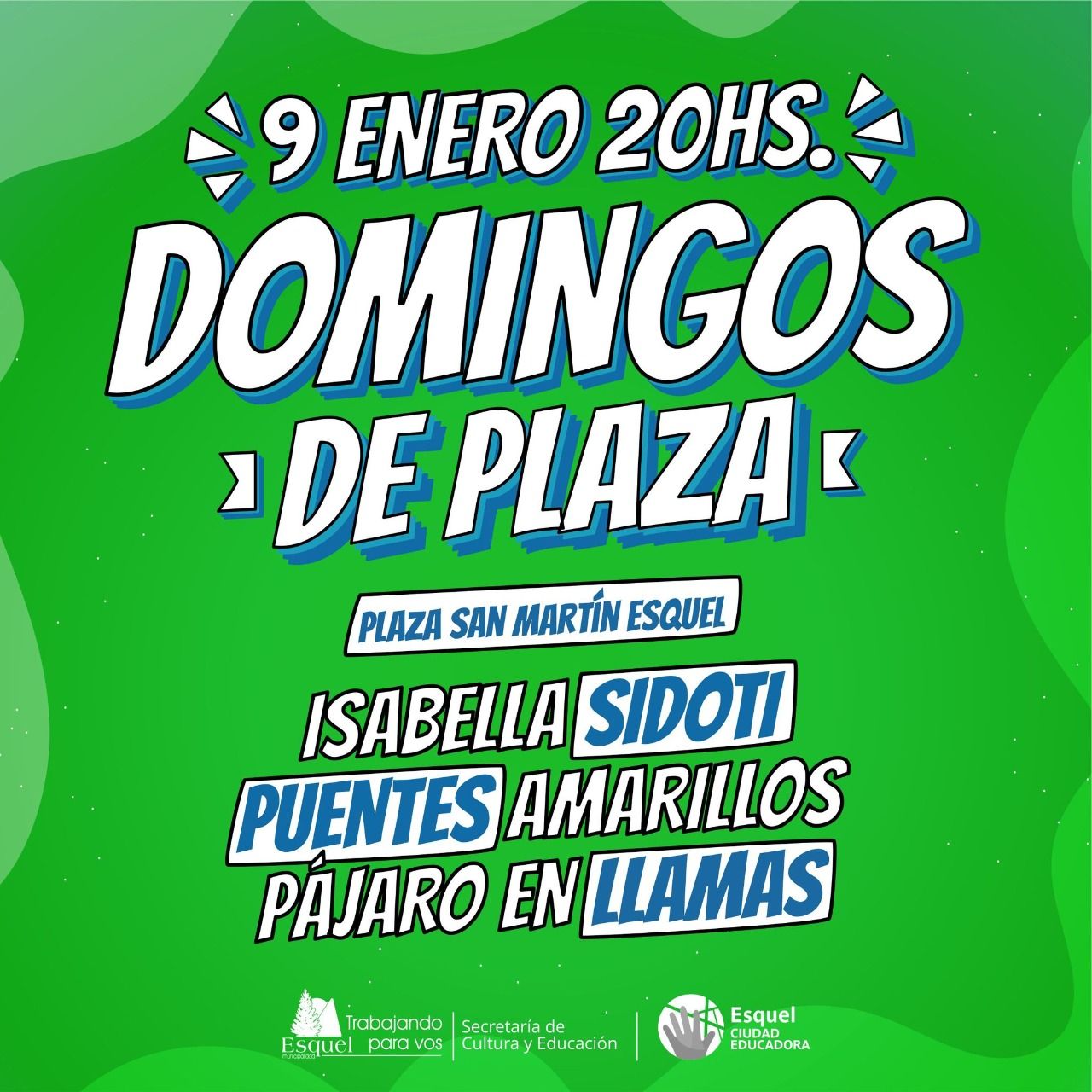 Llegan los Domingos de Plaza con la presentación de artistas locales
