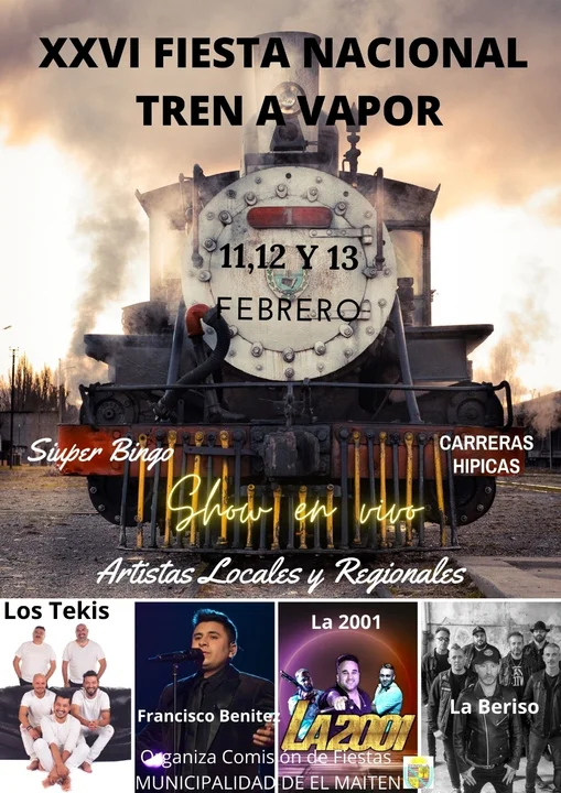 En El Maitén confirman que se realizará la Fiesta del Tren a Vapor