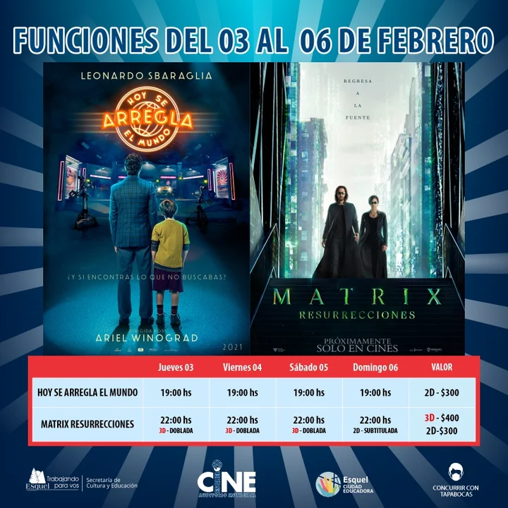 Se renueva la cartelera del Cine de Esquel con dos películas