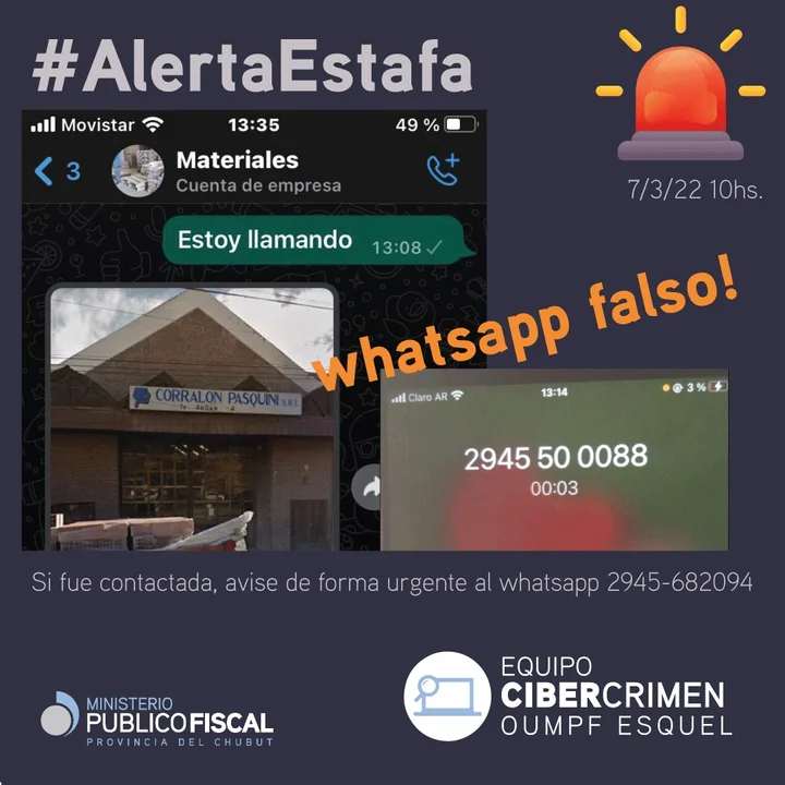 Alerta por estafas en nombre de un conocido comercio de Esquel