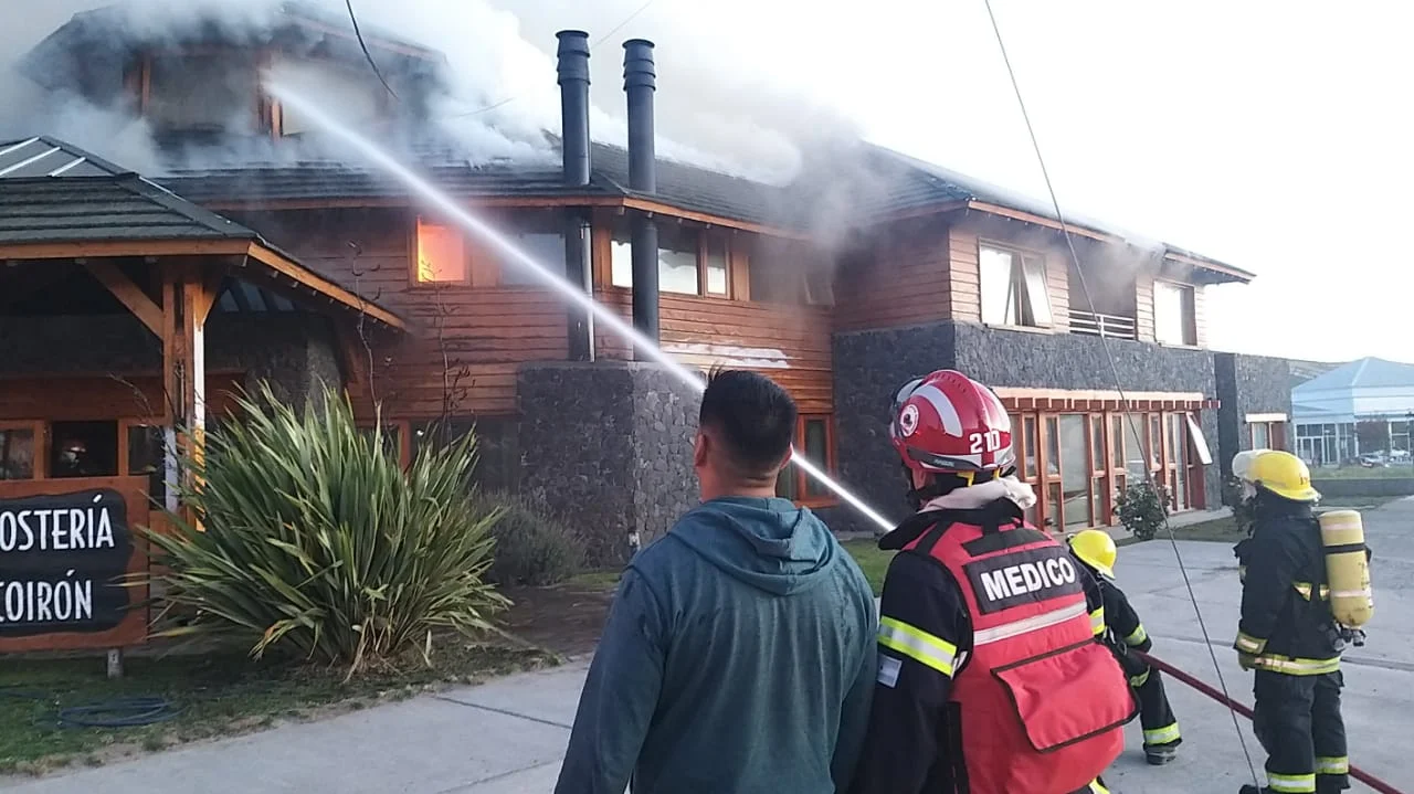 Incendio en la Hostería: "La parte superior tuvo un daño considerable"