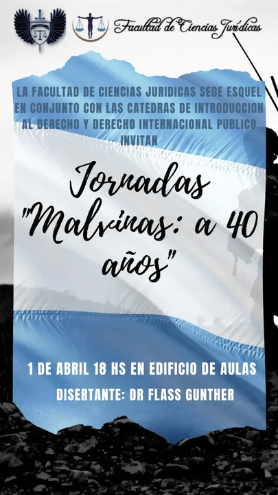 Invitan a participar de las Jornadas "Malvinas: a 40 años"