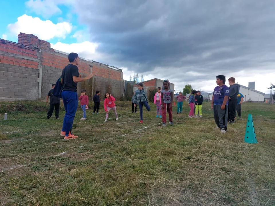 Más de 50 niños participaron de los Juegos Comunales en Trevelin