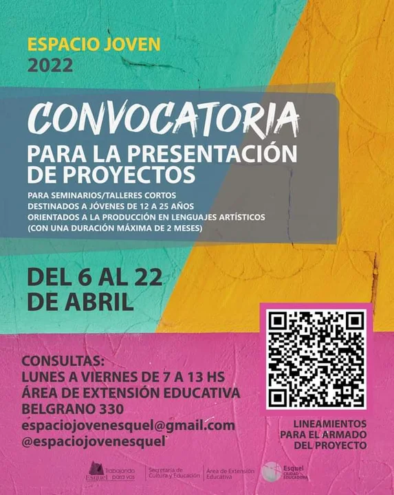 Cultura: Convocan a presentar proyectos para talleres destinados a jóvenes