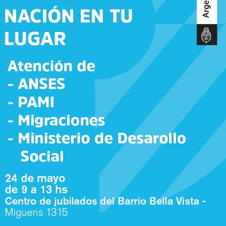 Organismos nacionales atienden en el Barrio Bella Vista de Esquel