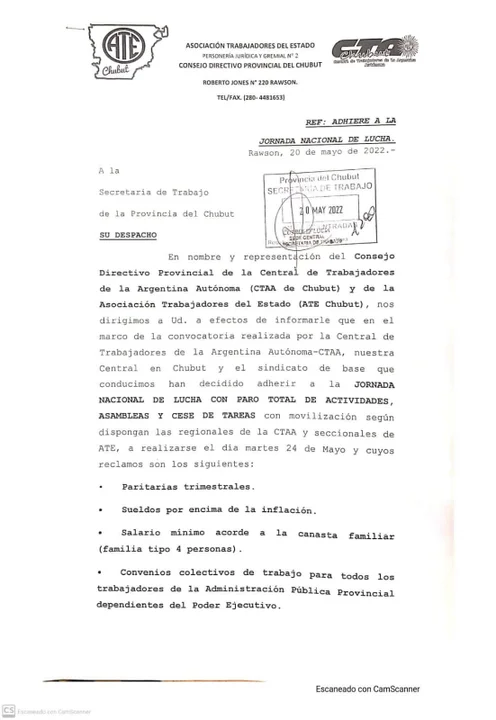 Auxiliares docentes adhieren al paro de ATE, algunas escuelas suspenden clases
