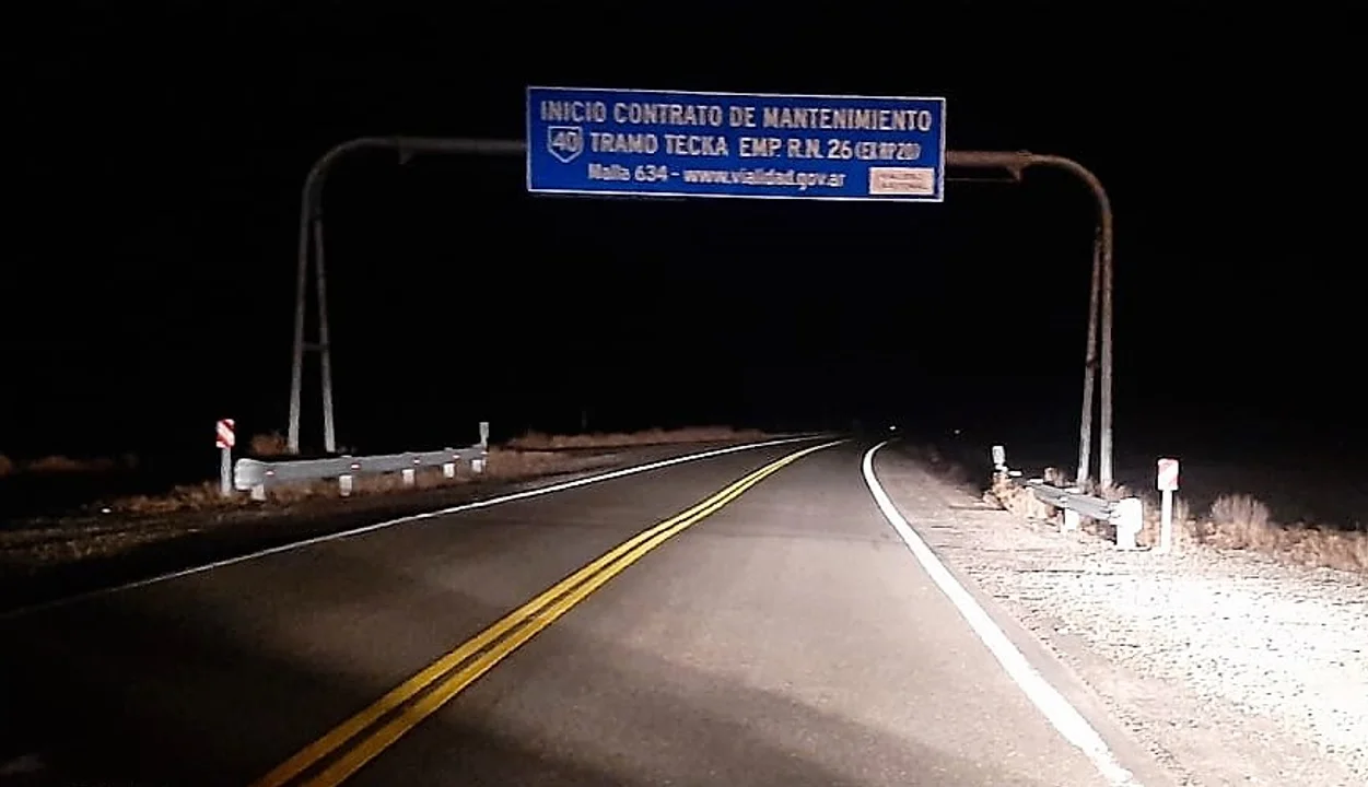 Por presencia de hielo, piden extremar medidas de precaución en rutas de Chubut