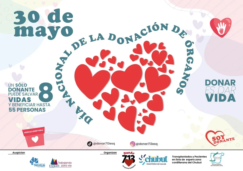 Se realizan actividades en Esquel por el Día Nacional de la Donación de Órganos