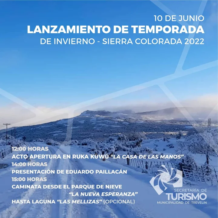 Con mucha nieve, Sierra Colorada lanza la temporada de invierno