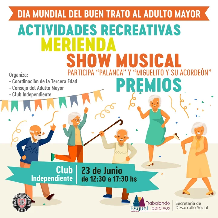 Esquel celebra el Día del Buen Trato al Adulto Mayor con diferentes actividades