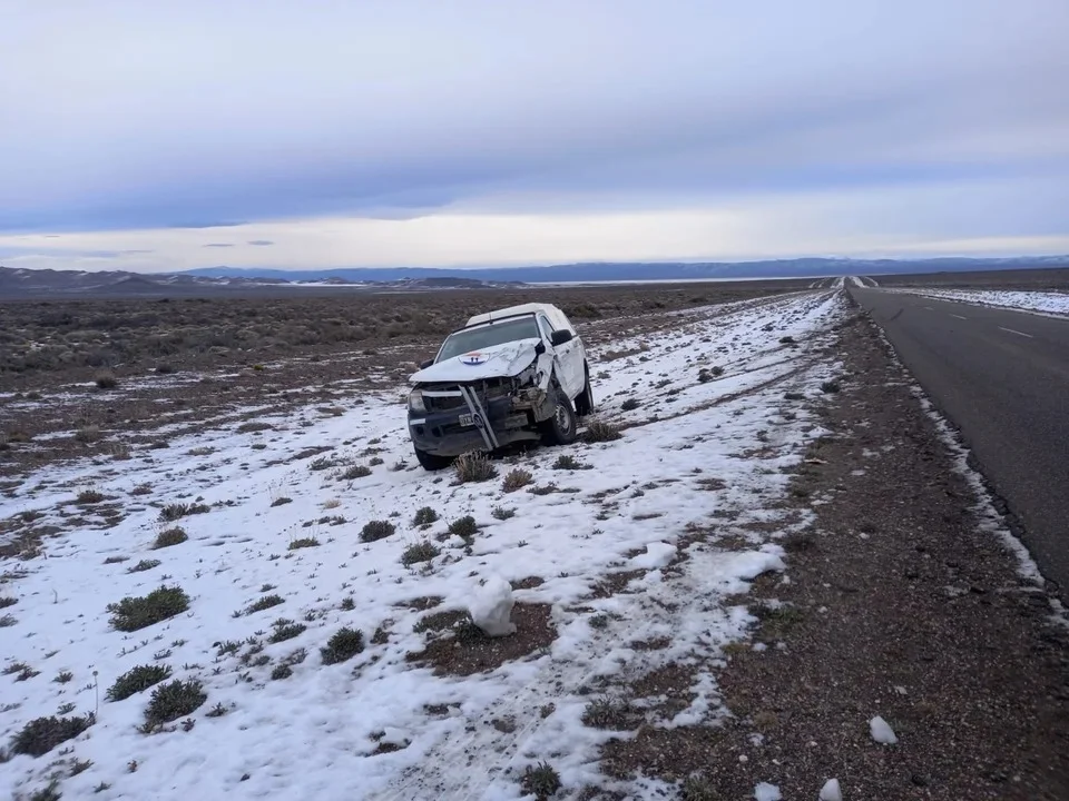 Se le cruzó un caballo en la ruta 25 y no pudo evitar chocarlo
