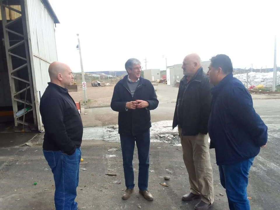 Ongarato visitó la Planta de Tratamiento de Residuos de Comodoro Rivadavia