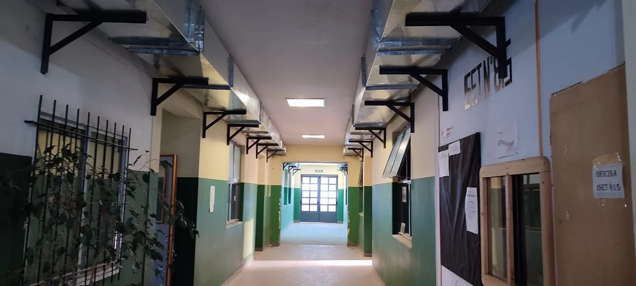 Escuela 713: Provincia informó que la obra de la calefacción lleva un 90% de avance