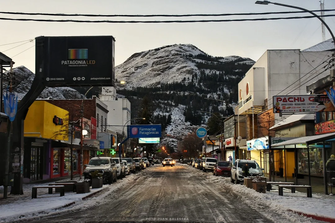 Hace más frío en Esquel que en la Antártida