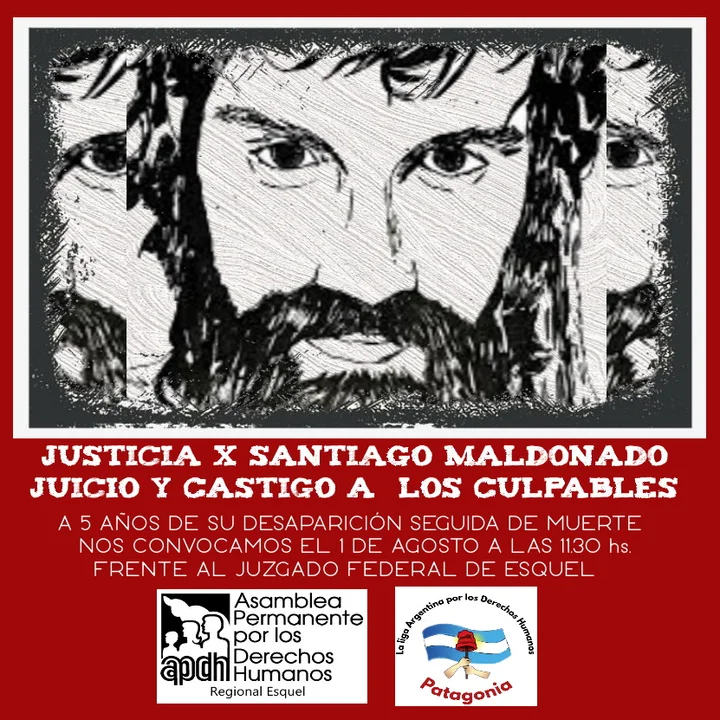 Este lunes habrá una convocatoria para pedir justicia por Santiago Maldonado