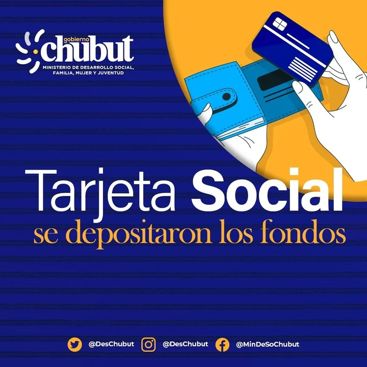 El Gobierno del Chubut depositó los fondos de la Tarjeta Social