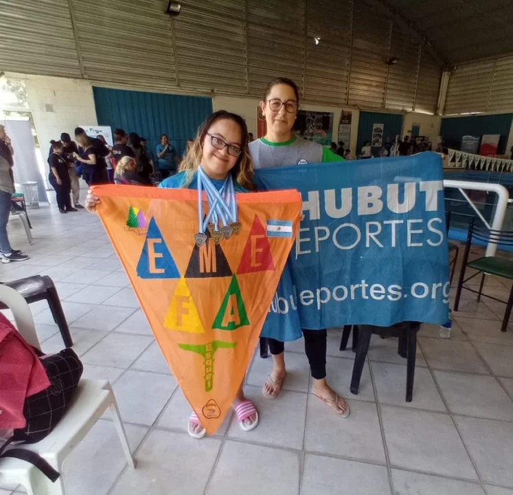 Isamara Ricail brilló en el Nacional de Natación para personas con Síndrome de Down