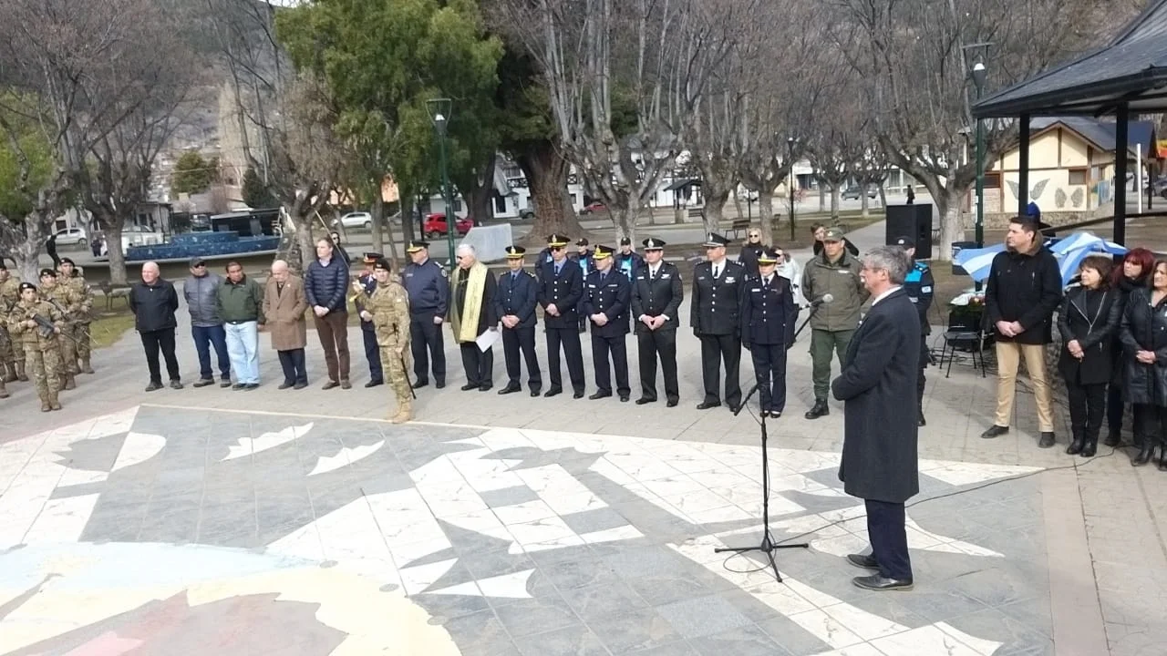 Esquel rindió homenaje al General San Martín a 172 años de su muerte