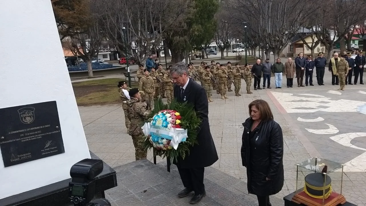 Esquel rindió homenaje al General San Martín a 172 años de su muerte