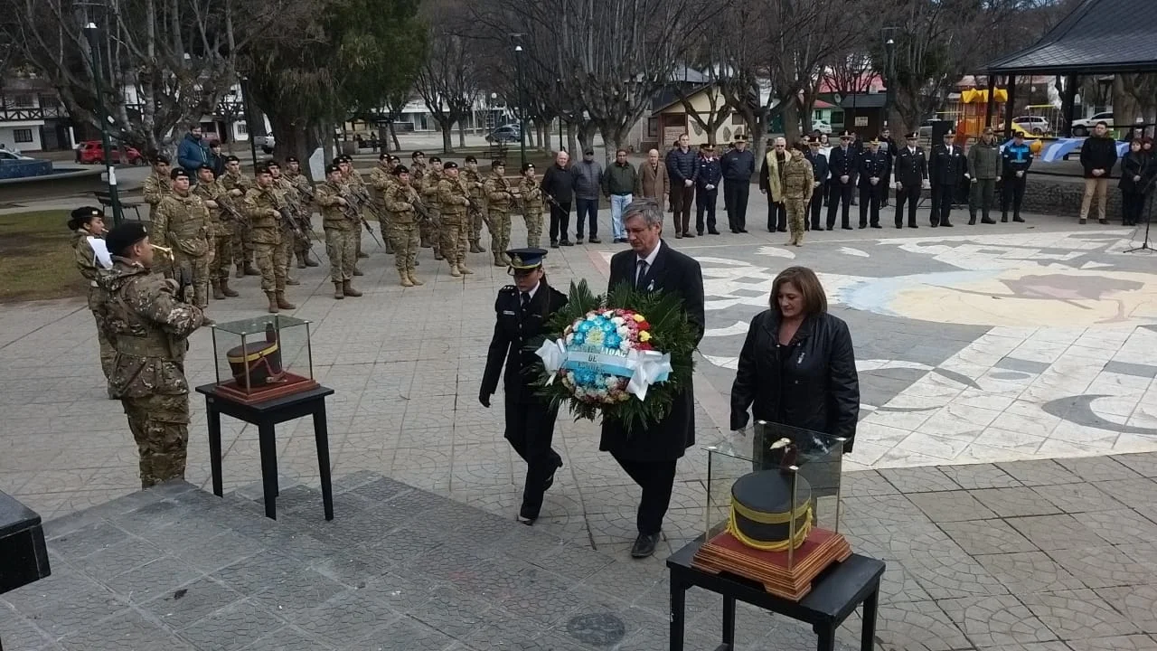 Esquel rindió homenaje al General San Martín a 172 años de su muerte