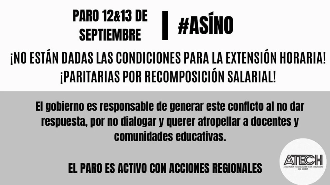Atech anunció un paro de 48 horas para la próxima semana
