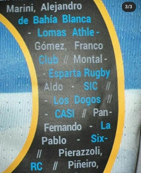 Los Pumas lucirán una camiseta con presencia esquelense contra Sudáfrica