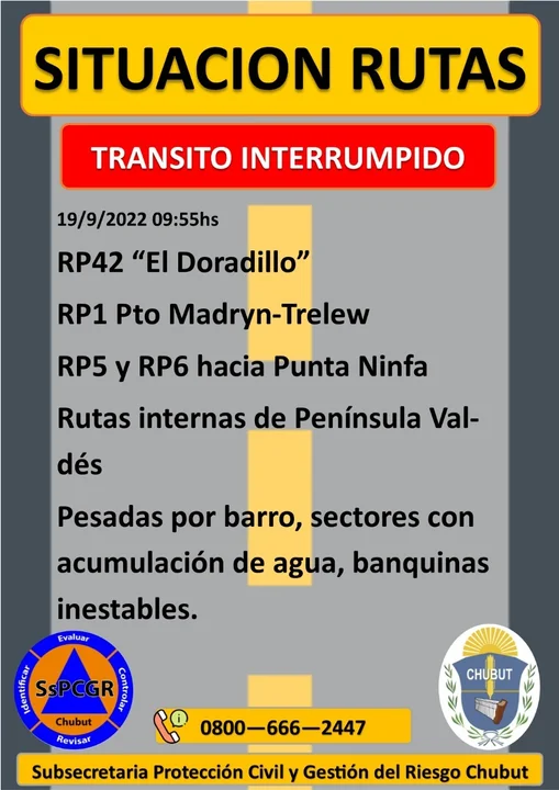 Hay rutas intransitables y en otras piden extrema precaución