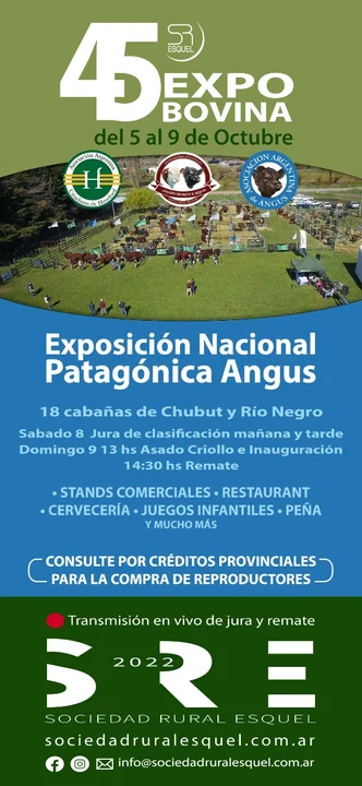 La Sociedad Rural Esquel suma su propuesta el fin de semana largo
