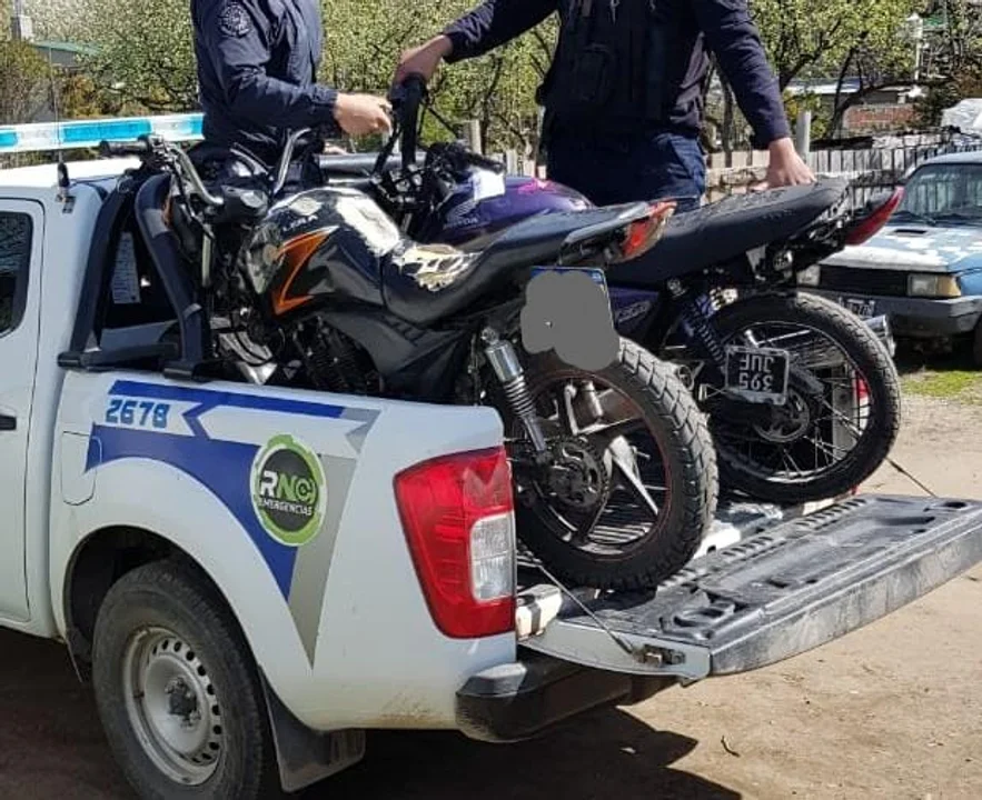 Recuperaron elementos robados y secuestraron motos que usaban para cometer ilícitos