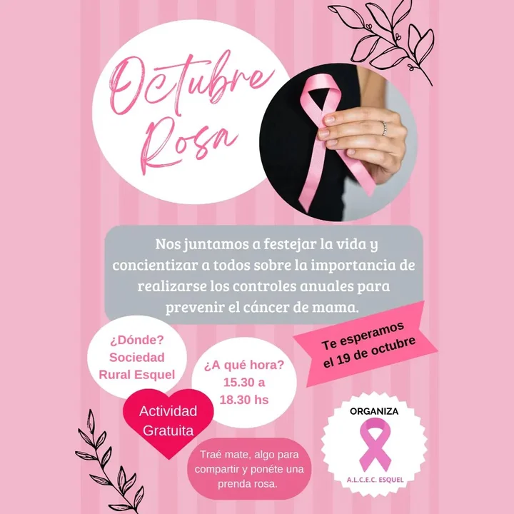 Festejar la vida: ALCEC organiza una jornada en el Día de la prevención del Cáncer de Mama