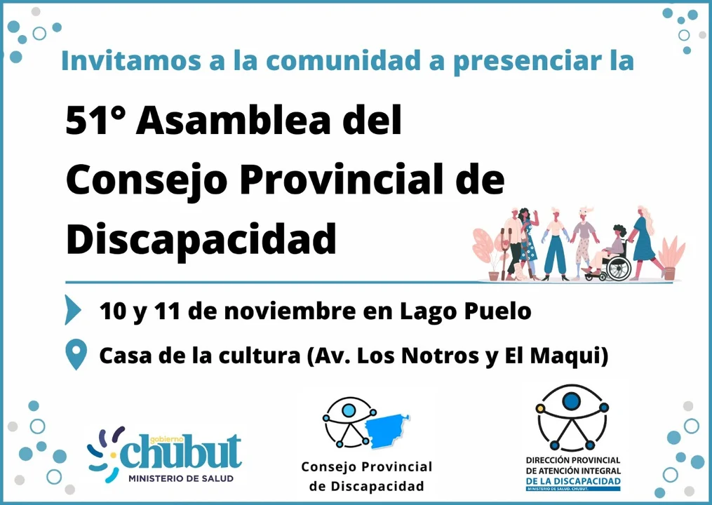 Comienza en Lago Puelo la 51° Asamblea del Consejo Provincial de Discapacidad