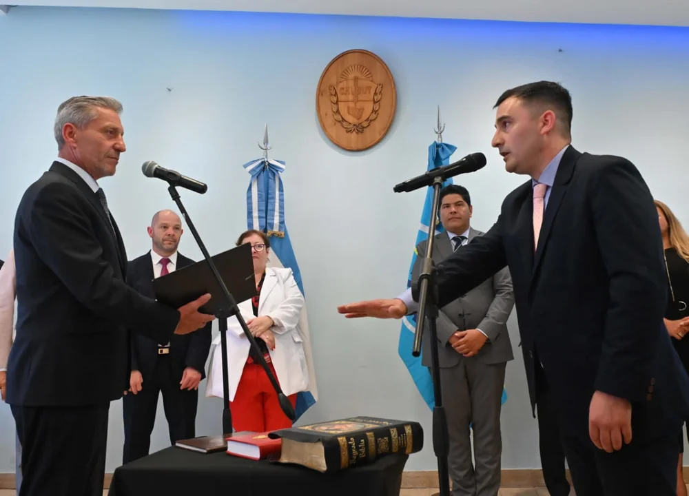Luis Aguilera asumió como nuevo ministro de Desarrollo Social de Chubut