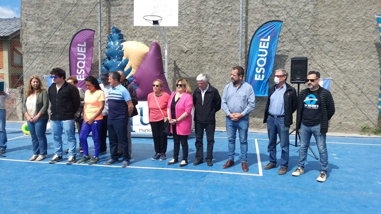 Quedó inaugurado el nuevo playón deportivo del barrio Jorge Newbery